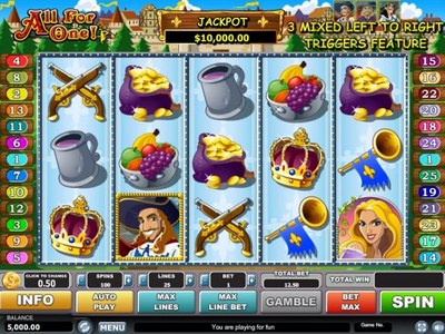 Слот All For One — RTP 96.0%